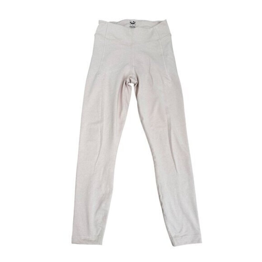 Puma Womens Pale Pink High-Waisted Leggings Size S Stretchy & Breathable Fabric